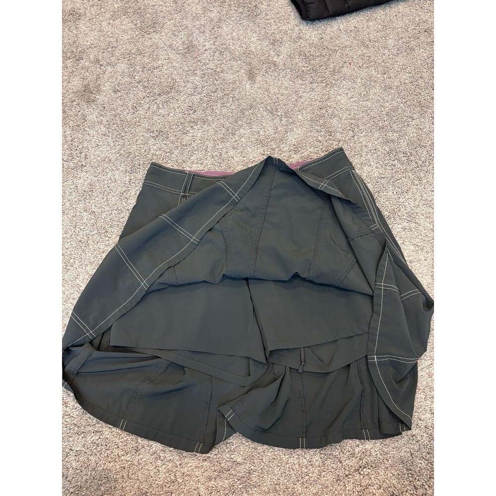 Athleta Gray Lightweight Microfiber Tennis Golf Skort Skirt Women’s Size 12 - Picture 7 of 10